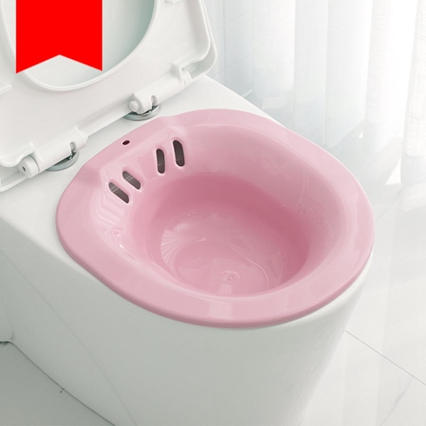 1/5 höftbadkar för toalettsits Bidé Handfat Personal för tvätt Pink 1 Pc