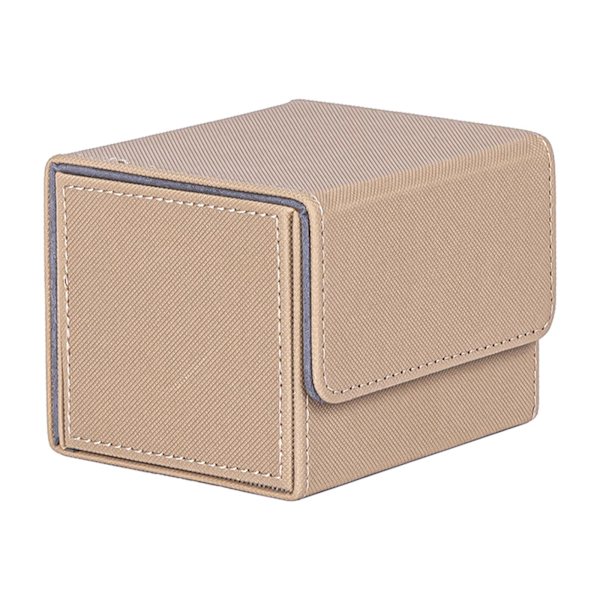 1/2/3 Card Deck Case Organizer Förvaringsbox för MTG-kort För Beige 105x90x80mm 1Set