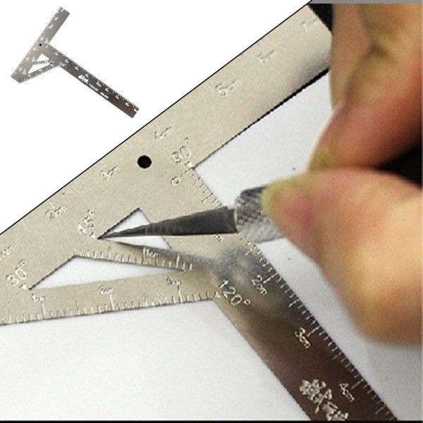1/2 Hobby Model Transform T-formad linjal uppgradering med ritsad linje 1Set