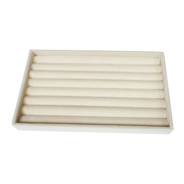 1/2/3/5 Stapelbar smyckesbricka Multipurpose Portable Velvet för Beige Rings Plate 1Set