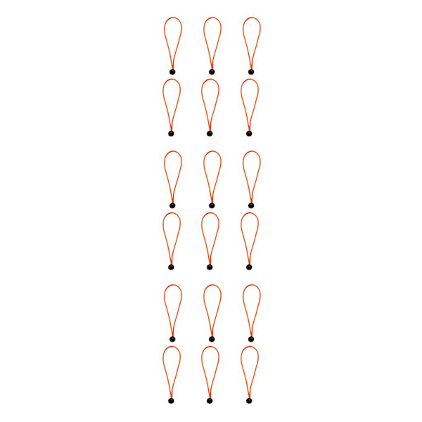 1/2/3 6 stycken Heavy Duty Ball Bungee Cord Snöra ner sladd Canopy Orange 15cm 3Set