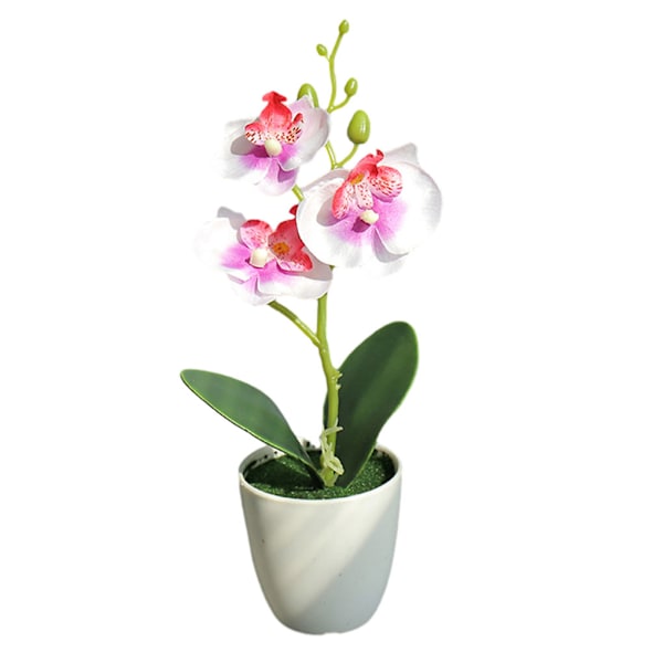 1/2/3/5 Realistiskt utseende Hållbar konstgjord blomma för DIY White+Purple 1 Pc