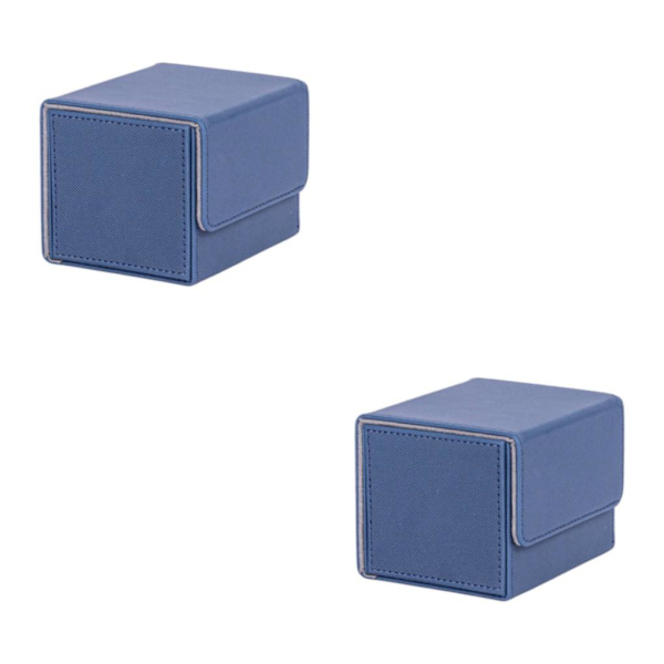 1/2/3 Card Deck Case Organizer Förvaringsbox för MTG-kort För Dark Blue 105x90x80mm 2Set