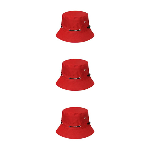 1/2/3/5 Bekväm och andningsbar fiskarehatt för sol red 58cm 3PCS