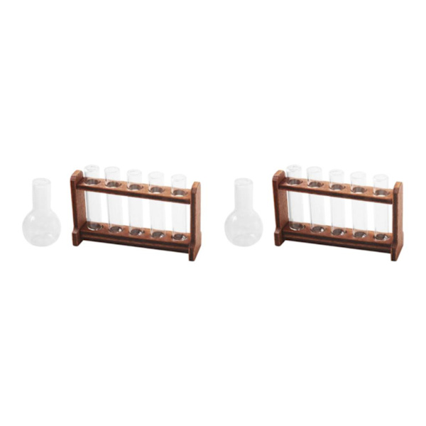 1/2/3 provrör Set Dekoration Tillbehör Dekor Ornament With Graduate 51 x 14 x 31mm 2Set