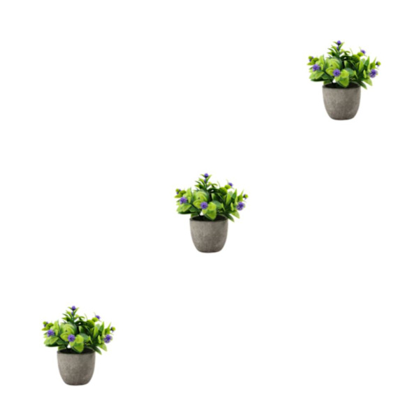 1/2/3 Plast Realistic Artificiell Suckulent Lågt underhåll newpurpl babysbreath 3Set