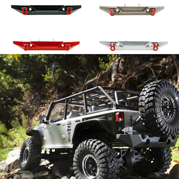 1/2/3/5 främre bakre stötfångare Antikollisionskort för AXIAL SCX10 red 1Set