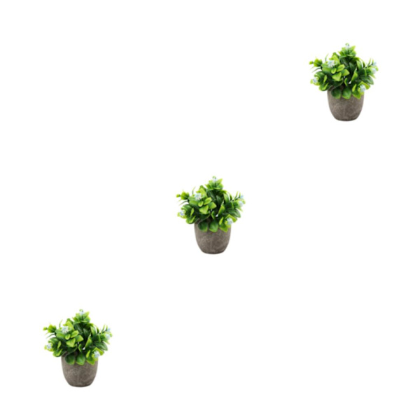 1/2/3 Plast Realistic Artificiell Suckulent Lågt underhåll new blue babysbreath 3Set
