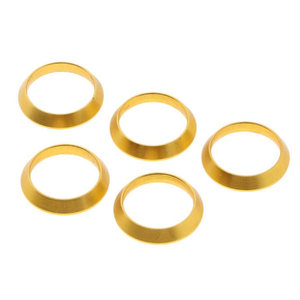 1/3/5 Aluminium Winding Check Dekorativ Ring DIY fiskespö 1Set