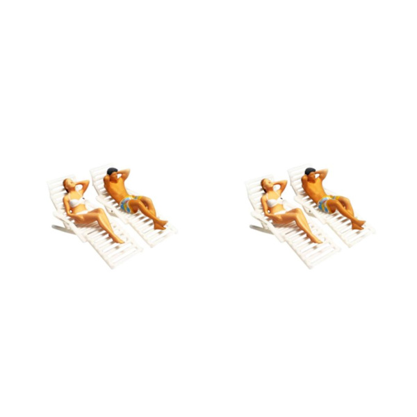 1/2/3 1/64 Scale People Figurer Set Tiny People för Sandbord 2Set