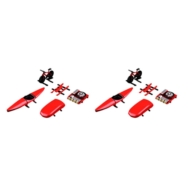 1/2/3/5 5st Professionell modell bildelar ersättning för 1/64 Red 2Set