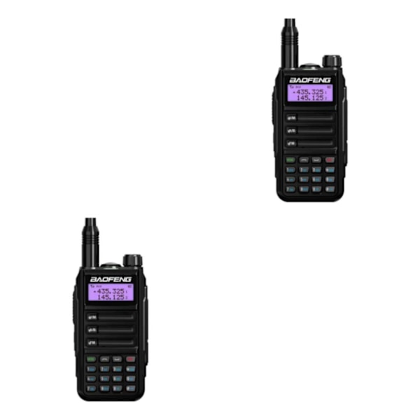 1/2 -16 Way Radio Radio Walkie Vattentät Tvåvägs Tvåvägsradio Black 2Set