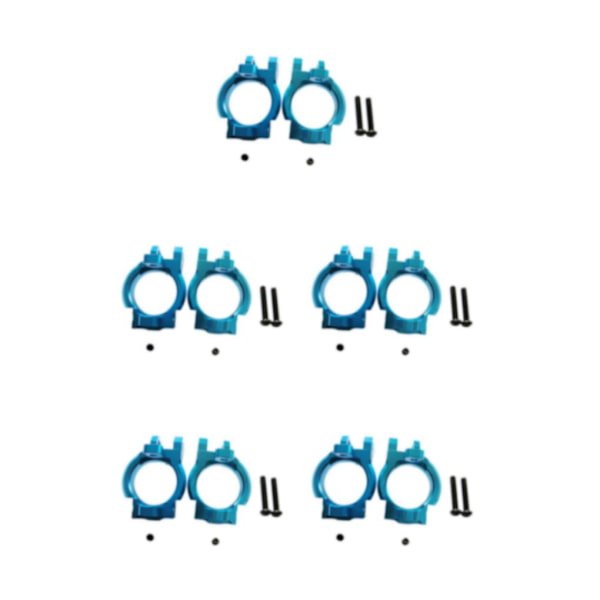 1/2/3/5 2pack/lot Aluminium främre C-nav hjulblock för axial Blue 5Set