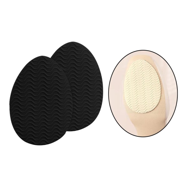 1/2/3/5 Non För Slip Shoe Pads Självhäftande gummi för hög Round Head Black 1Set