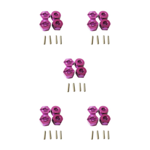 1/2/3/5 4MM hjulfäste för 1/14 LC larvband Hög precision 4MM purple 5Set