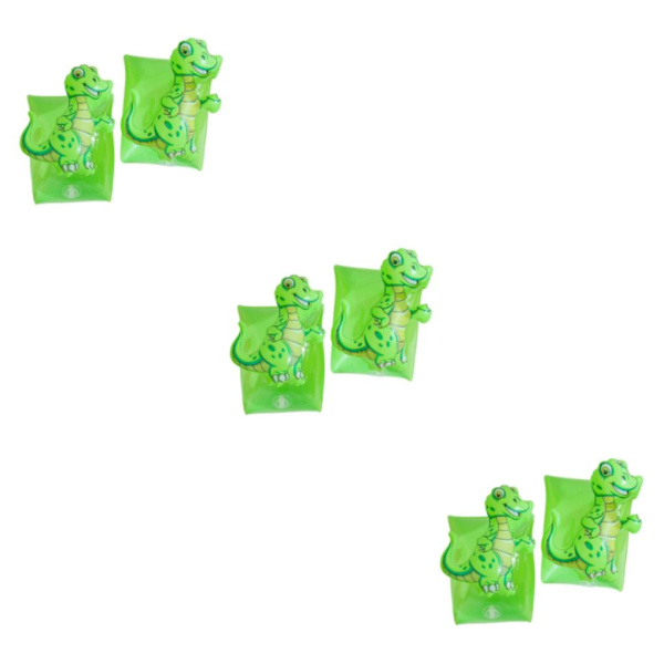 1/2/3/5 2x uppblåsbara armband för barn simärmar flyter Dinosaur 15x15x1cm 3Set