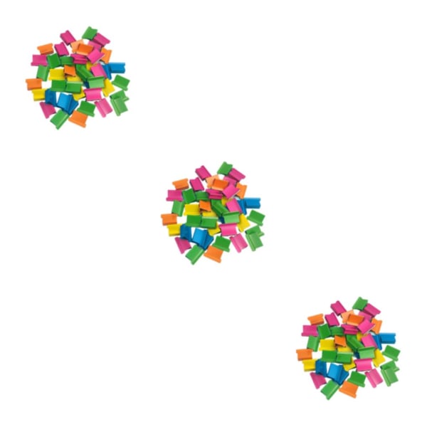1/2/3 Minihäftapparat Klassrum Liten set Fasta brevpapper Multicolor Clips 11.5 x 2.5cm 3Set