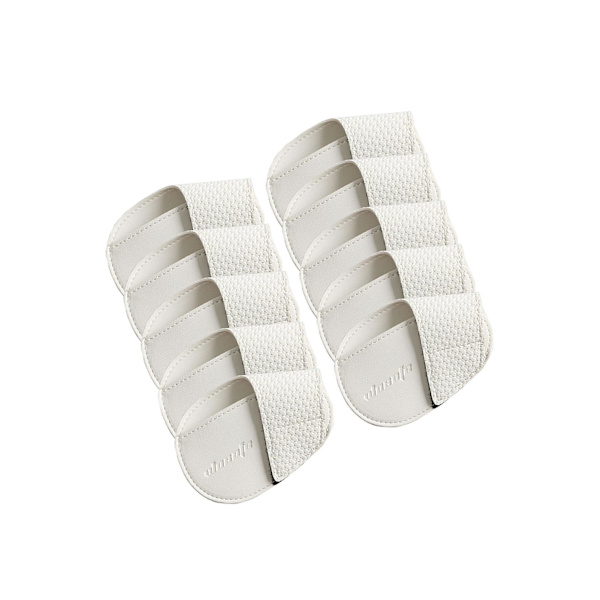 1/2/3 För Golf Head Covers PU Portabelt skydd för idrottare White Small 10 Pcs 1Set