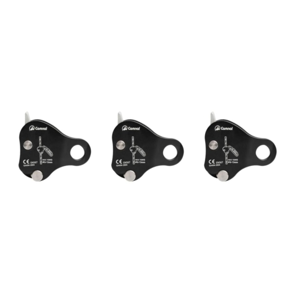 1/2/3/5 Säkerhetsrep Grip Bergsklättring Arborist Fallskydd Black 3PCS