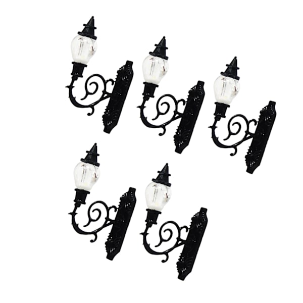 1/2/3/5 5x antik miniatyr vägglampa för gör-det-själv-tillbehör Style A 1Set