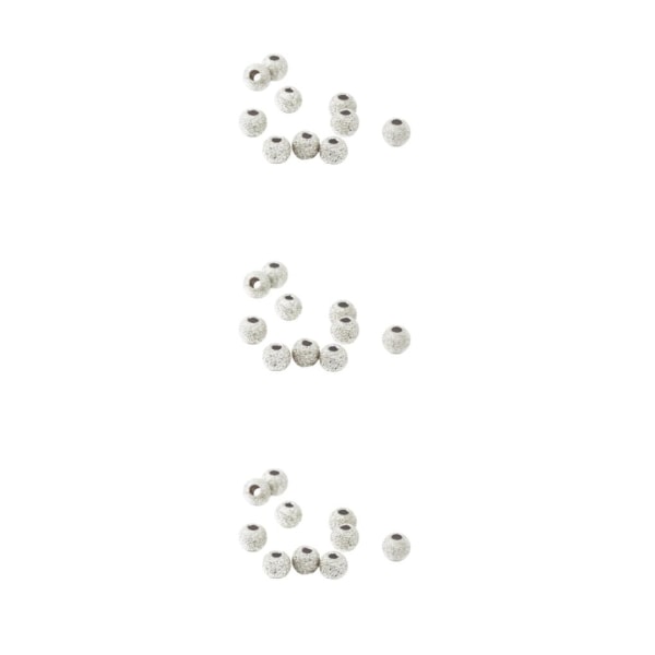 1/3/5 10 st 925 Lucky Loose Beads DIY-armband Smyckestillverkning Silver 5mm 3Set