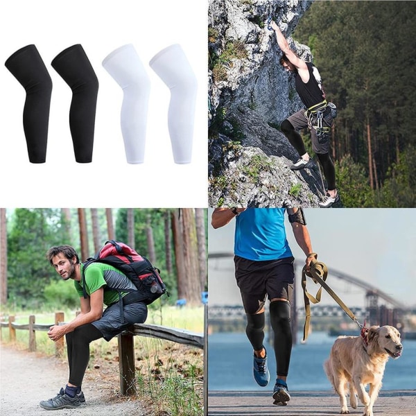 4st Polyester Wide Application Compression Ben Sleeve För Black + white  M