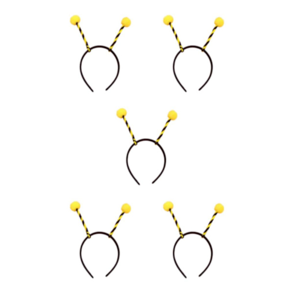 2/3/5 Bee Pannband Klä upp tentakel för födelsedagsfester Yellow Thin Strip 19cm×22cm 5Set