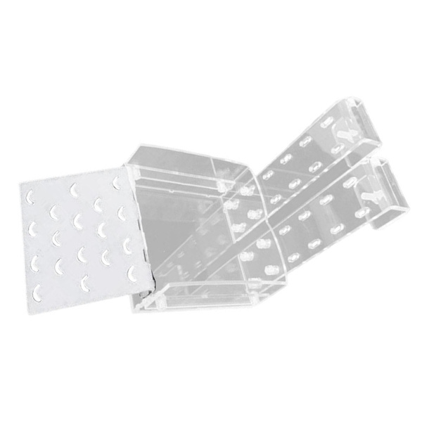1/2 Tortoise Ramp Climbing Eremit För Crab Turtle Basking Clear 10x17cm 2Set