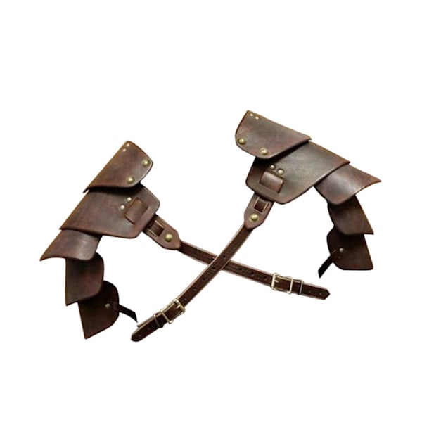 Medieval Shoulder Pauldron Unisex Gothic Steampunk Shoulder Coffee 85-135cm