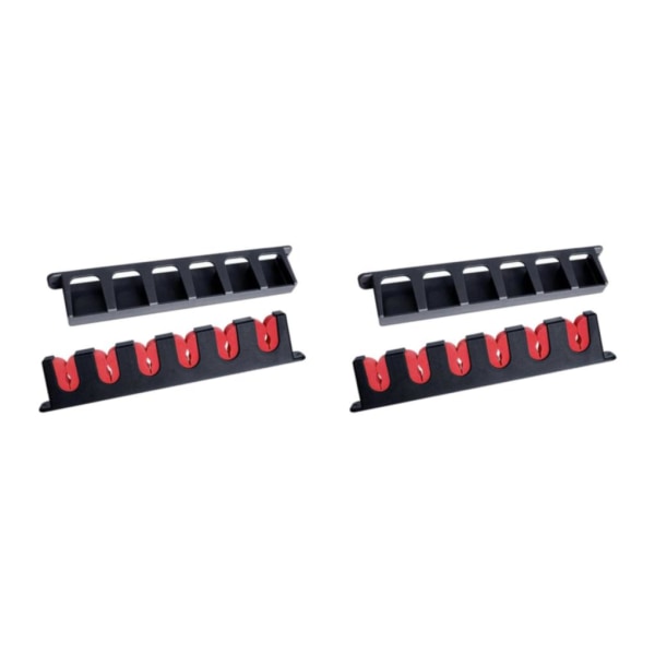 1/2 6 platser Fiskspö Hållare Ställ vertikalt fäste för garage Red 345mm 2Set