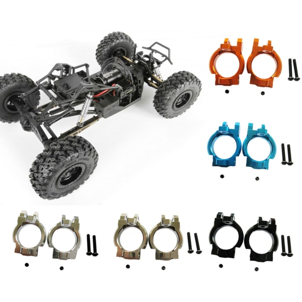 1/2/3/5 2pack/lot Aluminium främre C-nav hjulblock för axial Titanium 5Set