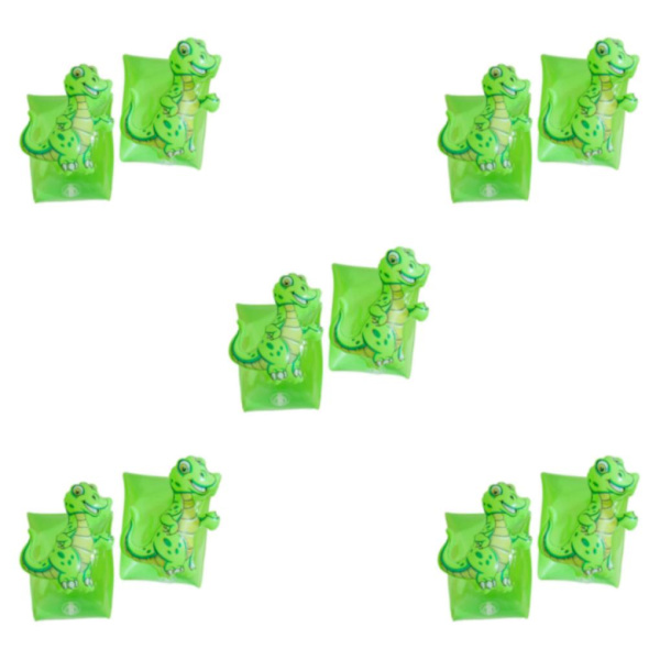 1/2/3/5 2x uppblåsbara armband för barn simärmar flyter Dinosaur 15x15x1cm 5Set