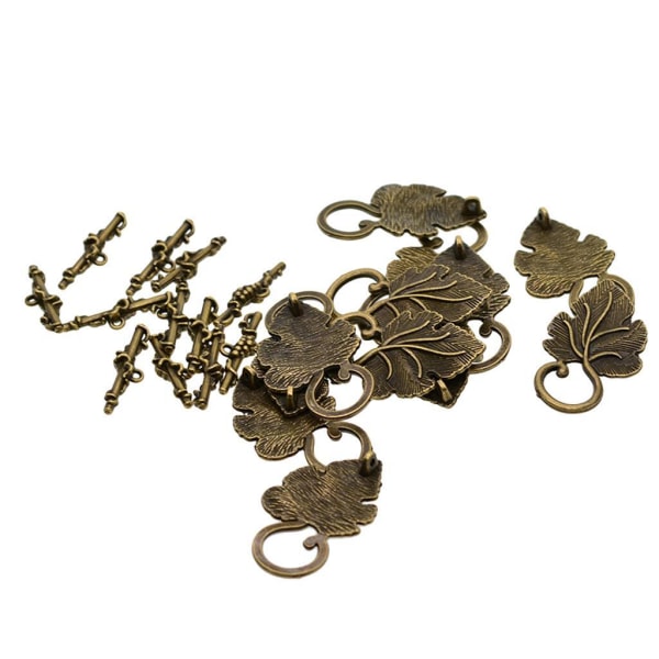 1/2/3 10 set Leaf OT Toggle Clasps Smycken Clasp Connectors Bronze 1Set