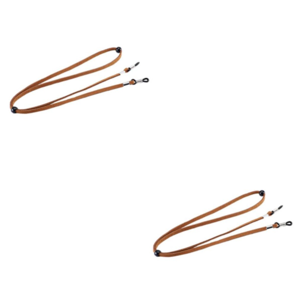 2/3/5 Glasögonrem Non- För Slip Stretchy Universal Rope Light Brown 26.77 Inch 2Set