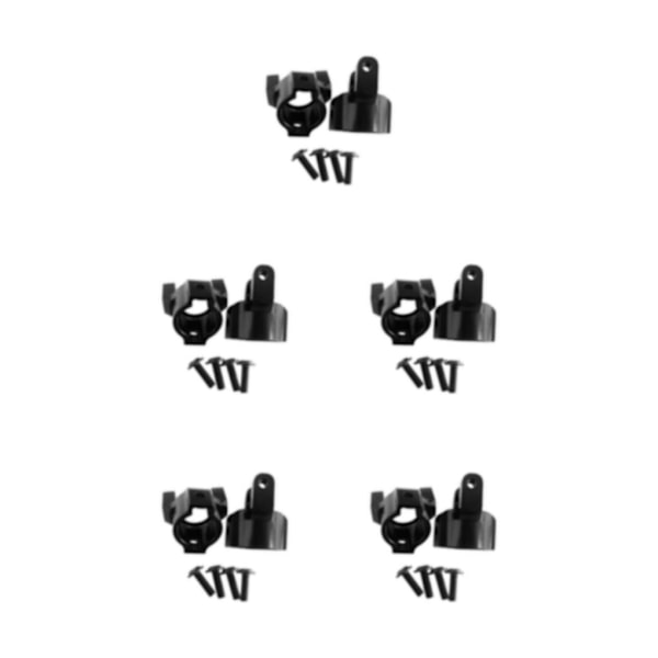 1/2/3/5 aluminium C-nav för AXIAL SCX10 högprecisionsaluminium black 5Set