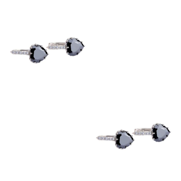 1/2/3/5 Lyx Hoop örhängen för kvinnor Hjärtformad strass style 11 2Set