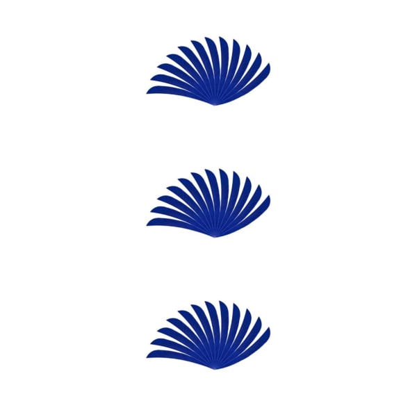 1/2/3/5 12 stycken För Bågskytte Jaktfjäder Fletching Right Dark Blue 3Set