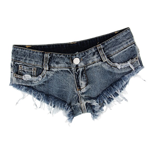 1/2 Kvinnor Slim Fit Low Waist Distressed Jeans Hot Micro Stretchy blue S 1Set