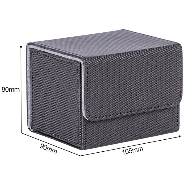 1/2/3 Card Deck Case Organizer Förvaringsbox för MTG-kort För Black 105x90x80mm 1Set