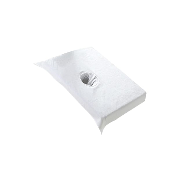 1/2/3/5 Cotton SPA Halvt cover Skönhetssalong Säng Ansiktshål White 50x70cm 1Set