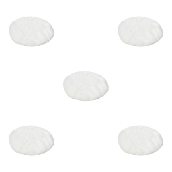 1/2/3/5 Plysch miniatyrmatta 1:12TH Dockhusleksak för white round round dia 18cm 5Set
