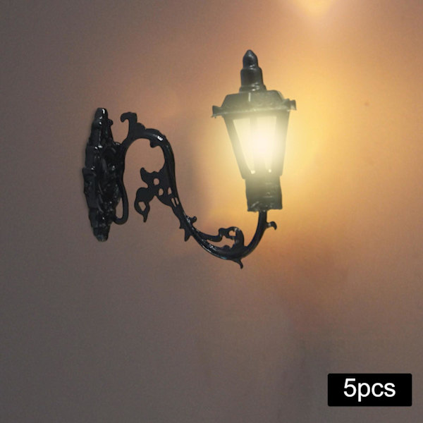 1/2/3/5 5x antik miniatyr vägglampa för gör-det-själv-tillbehör Style C 1Set