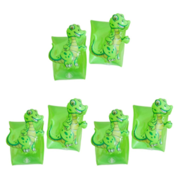 1/2/3/5 2x uppblåsbara armband för barn simärmar flyter Dinosaur 15x15x1cm 3Set