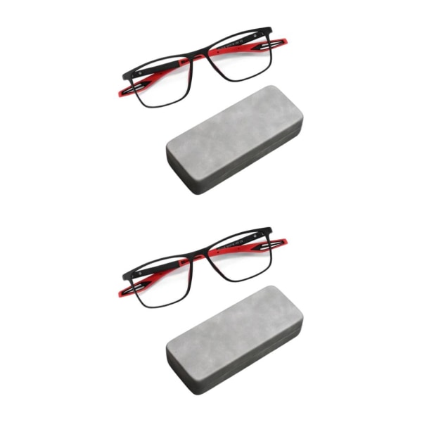 1/2/3/5 Sport Läsglasögon Blå Ljusblockerande Glasögon för Black Red 150° 139 x 41mm 2Set
