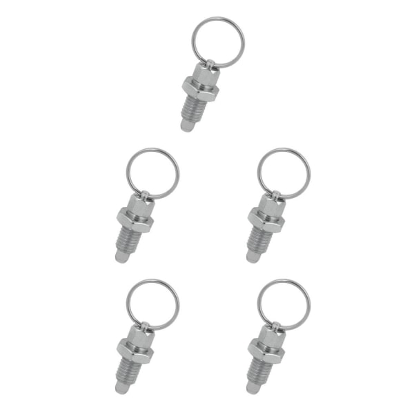 1/2/3/5 Heavy-Duty indexkolv med användarvänlig ringdragning M16-8 Stainless Steel 5PCS