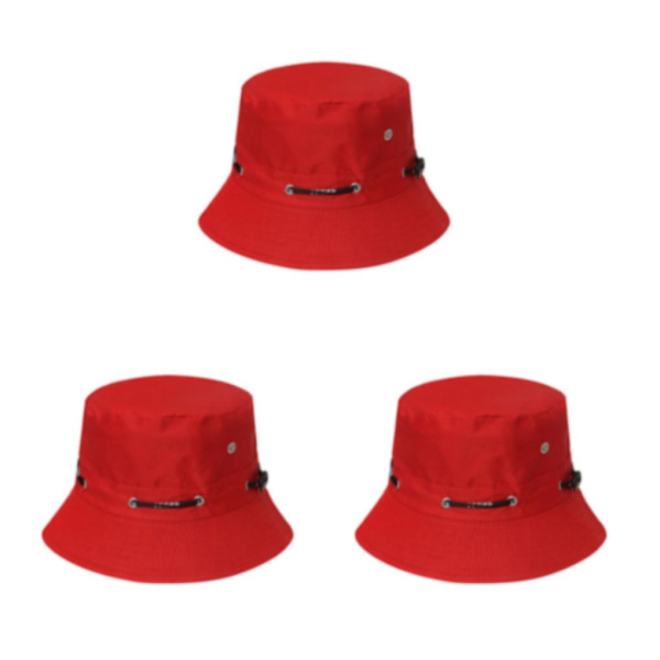 1/2/3/5 Bekväm och andningsbar fiskarehatt för sol red 58cm 3PCS