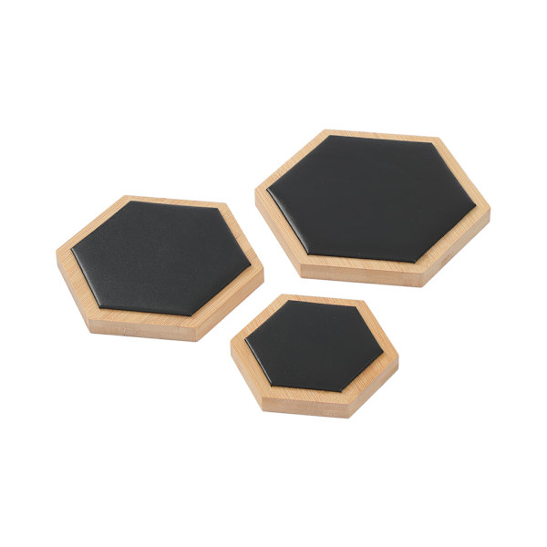 1/2/3 3pack/lot Utsökt Craft Hexagon Armband Display bricka Black 1Set