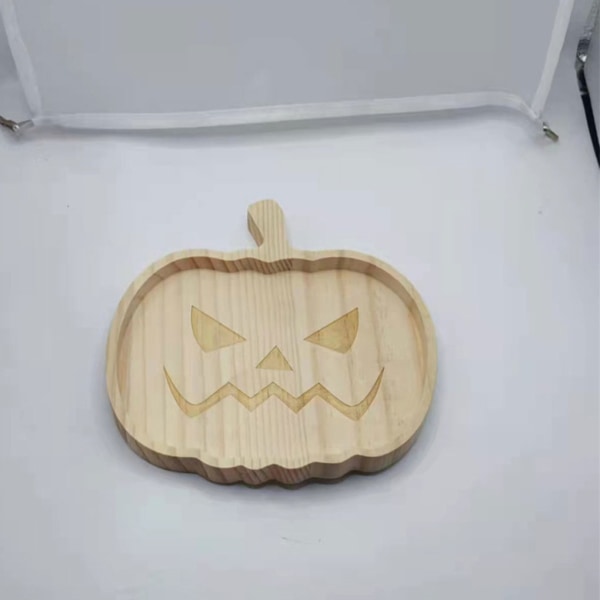 1/2/3 brun festlig halloween pumpa trä tallrikar för unika Pumpkin plate 1 Pc