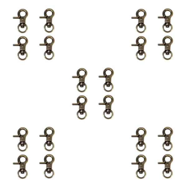1/2/3/5 4 st zinklegering hummerklospänne Swivel Trigger Clips Bronze 30mm 5Set