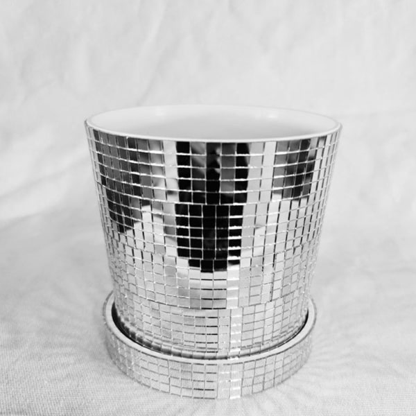 1/2/3 glasspegel lysande keramisk planteringskruka Daglig dekoration 10.5cm 1 Pc